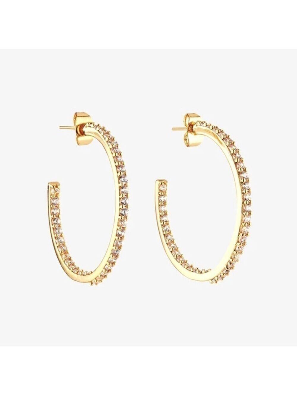 Crystal Haze From The Block Hoop Earrings - Picture 5 of 10
